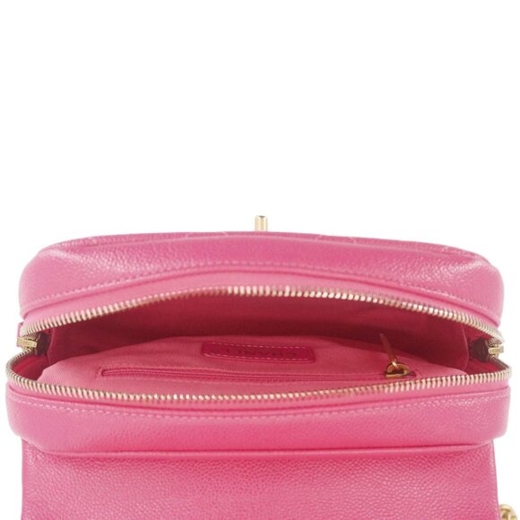 Chanel  Multi Chain Quilted Caviar Leather Backpack Pink main image 13